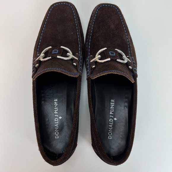 Donald J Pliner Dacio Loafer Expresso Suede Slip-On Driving Shoes Brown Mens 9M - Picture 8 of 14